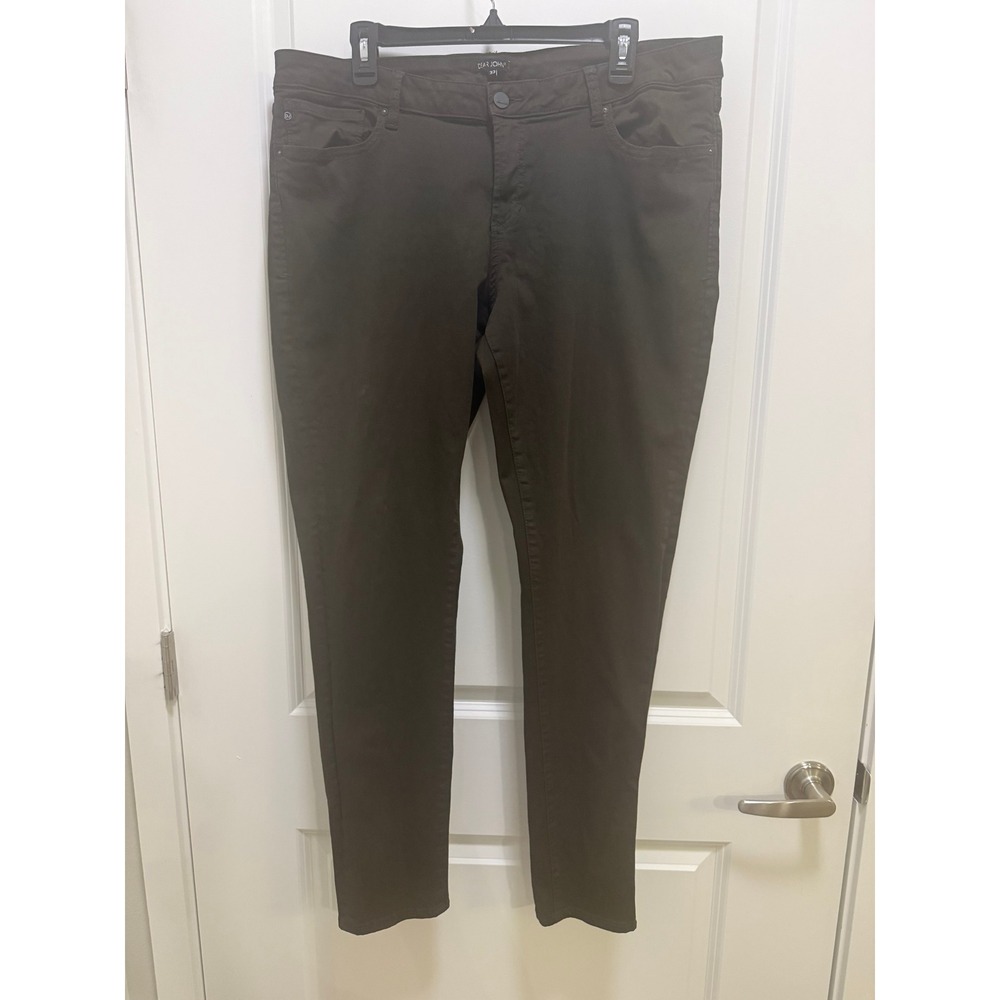 Dear John Joyrich Comfort Skinny Pants Olive Green Size 33 Mens Trousers